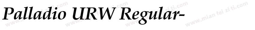 Palladio URW Regular字体转换